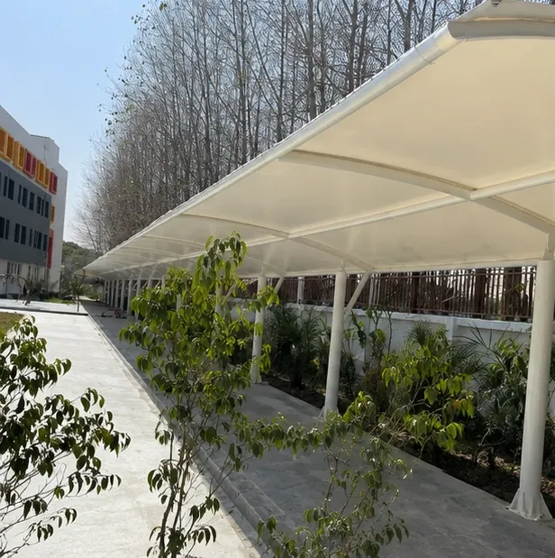 G.D. Goenka School, Rudrapur tensile structure, Ekra Decor &mdash; photograph 2